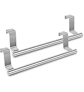 DS. DISTINCTIVE STYLE Kitchen Towel Holder Over Cabinet Door Towel Bar 2 Pieces Stainless Steel K...