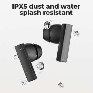 IPX5 water resistant