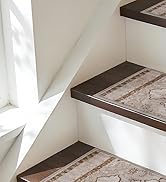 BEQHAUSE Stair Treads for Wooden Steps Non-Slip Indoor Stair Runner Washable Carpet for Stairs Se...