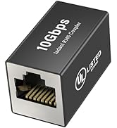 Jadaol [UL Listed RJ45 Coupler 10Gbps Shielded, Gold-Plated Contacts, Aluminum Alloy Inline Ether...