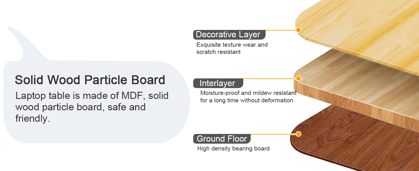 Laptop Desk for Bed, Adjustable Bed Table, Foldable Laptop Table with Cup Holder