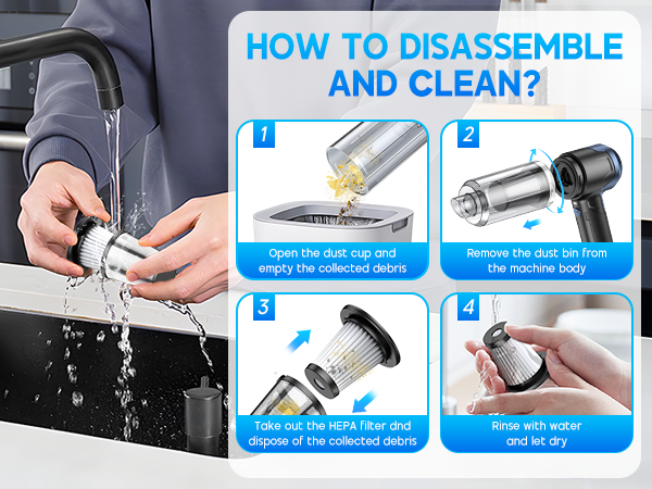 DISASSEMBLE AND CLEAN