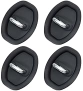 Diamall 4 PCS Car Door Latch Lock Cover, Silicone Silent Shock Absorption Lock Protector, Rust-pr...