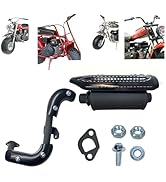 QYMOTO CT200U Mini Bike Silencer Kit with Pipe Exhaust for Coleman CT200U-EX BT200X,MB200,Axis M2...
