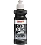 SONAX PROFILINE GlassPolish (250 ml) - removes slight scratches, blinding and etching from car wi...