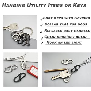 Bytiyar dual carabiner clips