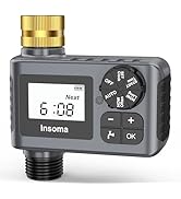 Water Timer for Outdoor Garden Hose, Hose Timer with Rain Delay/Manual Mode, Automatic Drip Irrig...