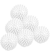 6 Pack Laundry Balls for Dryer, Dryer Balls Laundry Reusable, Dryer Ball Plastic Pellet Packs for...