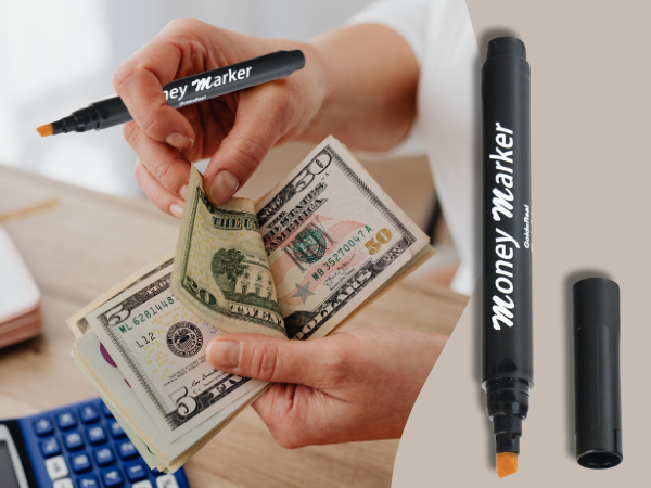 Counterfeit Money Detector Pen - Detect Fake Bills, Universal False Currency Checker Pack
