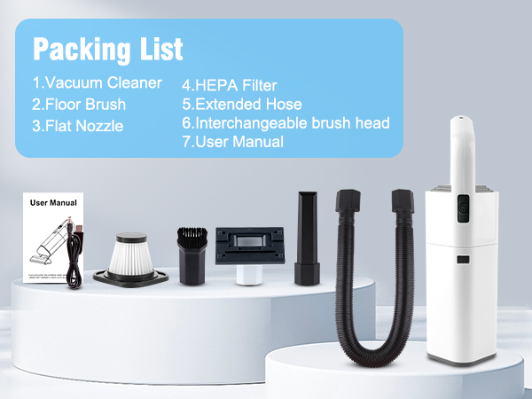 small vacuum with hose