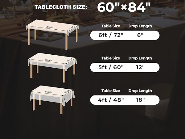 table cloth white rectangle tablecloths rectangular for 4 foot tables wedding fabric polyester party