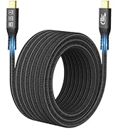 Long Type C to C Cable 16.4FT, 20Gbps/100W/USB C 3.2 Gen 2, 4K@60Hz Video and Audio Output Cord, ...