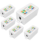 Cat 6 Junction Box 5 Pack Cat5e Splice Connector Unshielded, Punch Down Type