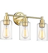 FEMILA Bathroom Vanity Light,Farmhouse Modern Vanity Lighting fixtures,Vintage Wall Lamp, Champag...