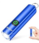 Blukar EDC Rechargeable Keychain Mini Flashlight, 3 Lighting Modes, Long Battery Life, Memory Fun...
