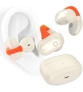 iMangoo Clip-On Open Ear Buds Headphones for iPhone 16 16e Sports Exercise Fitness Bluetooth Earp...