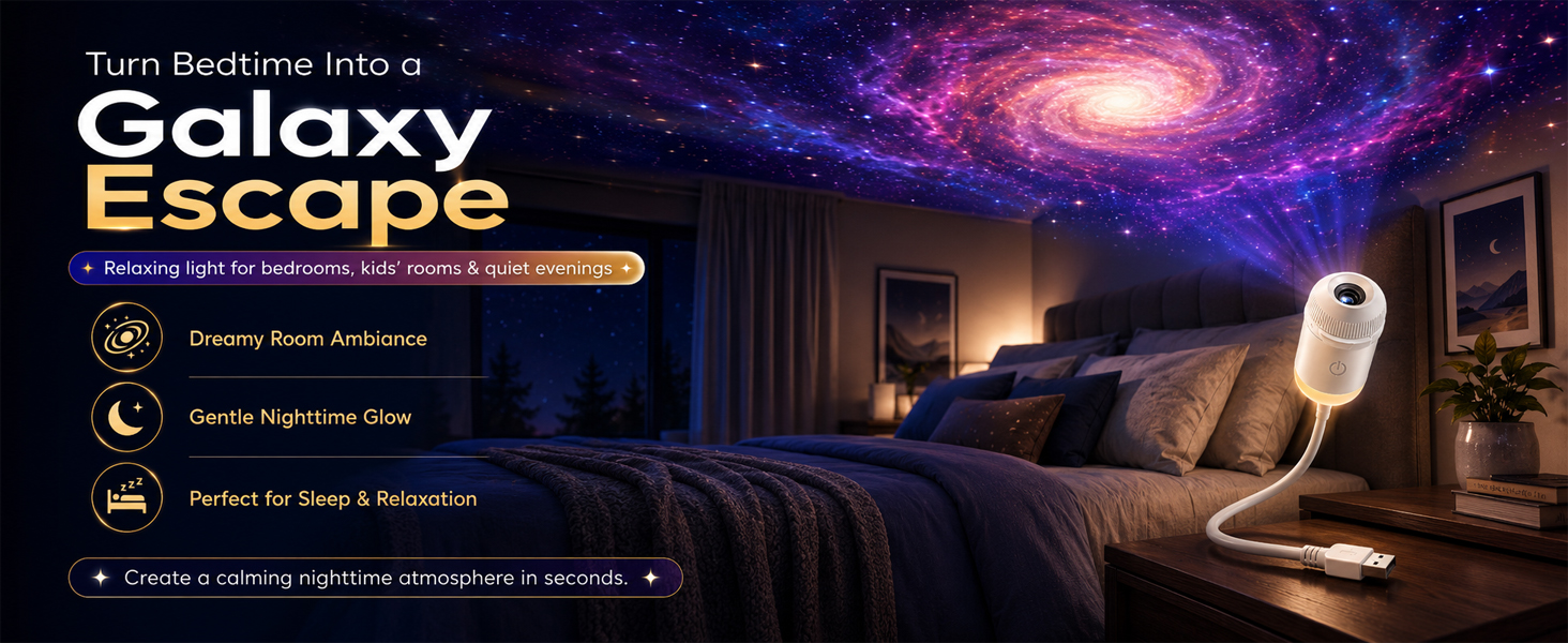 Galaxy Projector Star Sunset Lamp Space Night Light for Bedroom Aurora Planetarium De Galaxias para