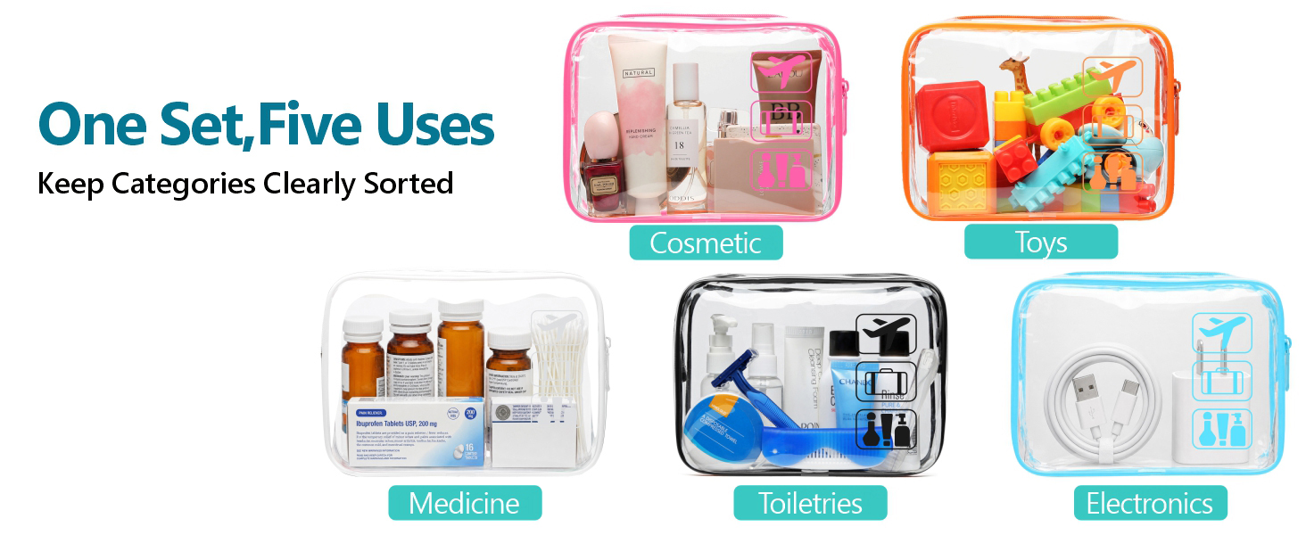 clear cosmetic bag