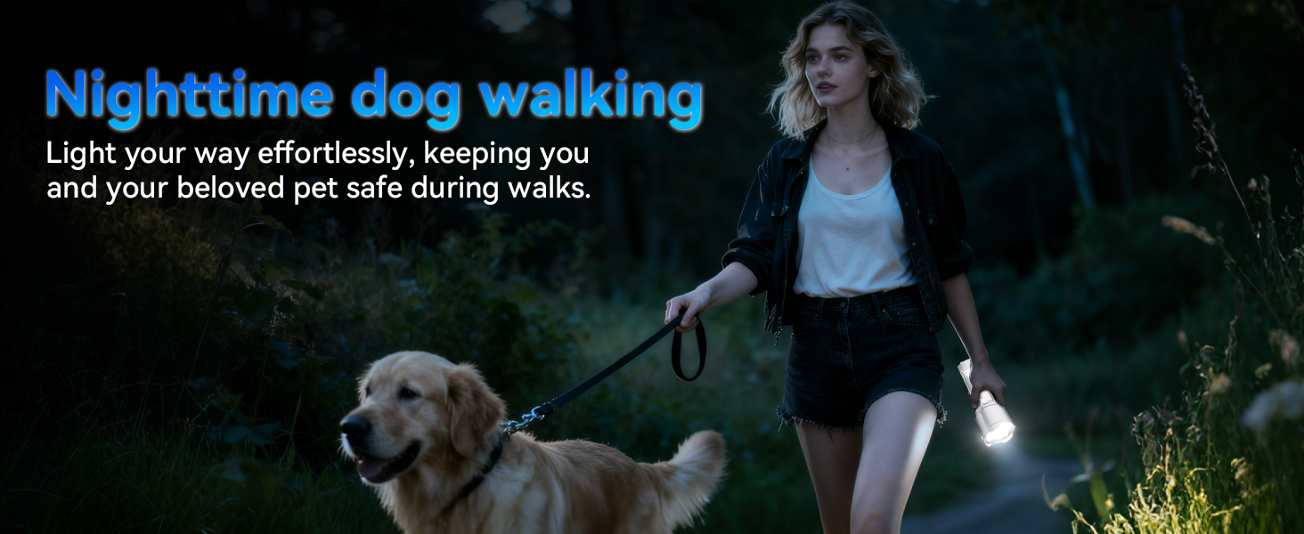 powerful flashlight for dog walking