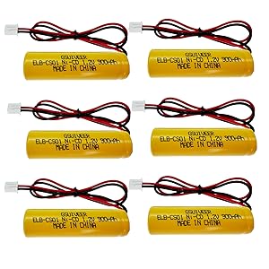 1.2v 900mah ni-cd aa exit sign emergency light battery replacement elb cs01 replacement battery