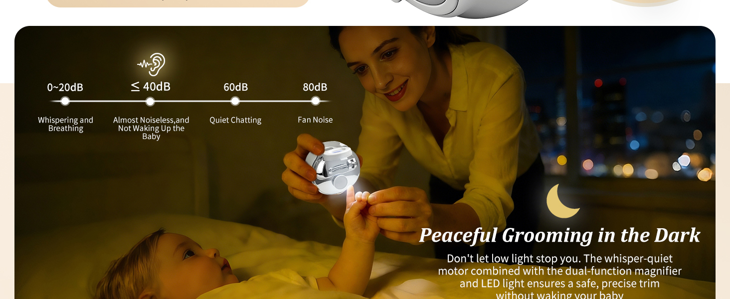 whisper-quiet motor and built-in LED light
