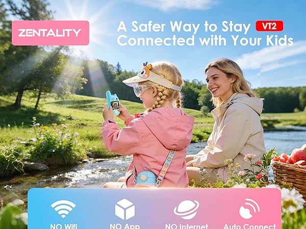 kids video walkie talkies, walkie talkies with camera, no wifi kids walkie talkies