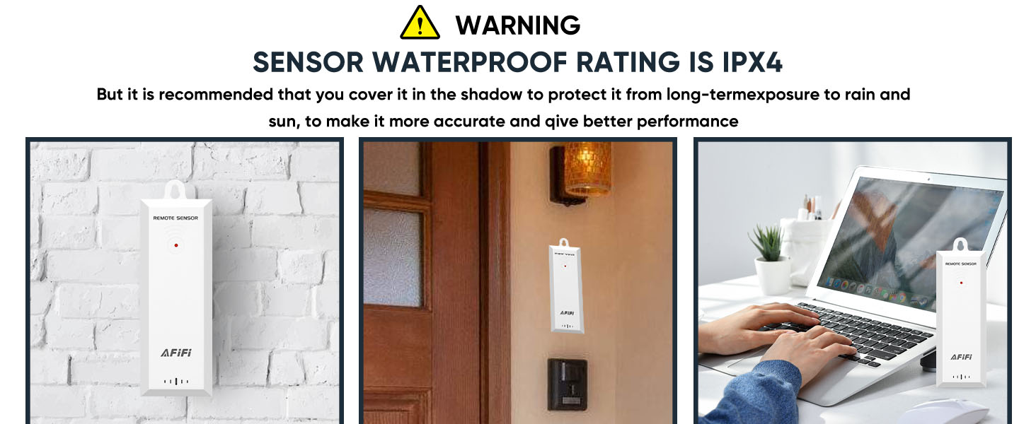 Indoor Outdoor Thermometer Hygrometer Wireless