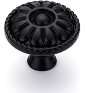 HOME EDIT 10 Pack 1-1/5 Inch Kitchen Cabinet Knobs Rustic Matte Black Drawer Handles for Cabinets...