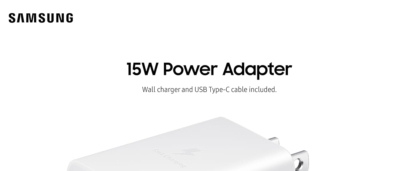 Samsung 15W Power Adapter With USB Cable White