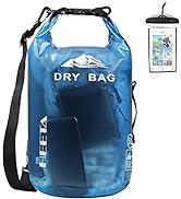 HEETA Waterproof Dry Bag for Women Men, 5L/10L/20L/30L/40L Roll Top Lightweight Dry Storage Bag B...