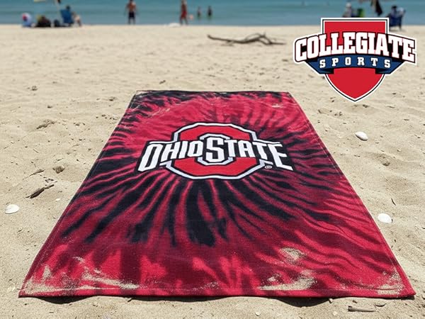 officially licensed NCAA College Beach Towel