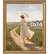 upsimples 11x14 Frame, Ornate Vintage 11x14 Photo Frames for Wall Decor, Gold, 1 Pack
