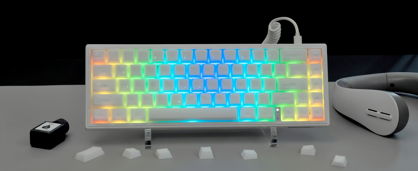 White Jade keycap 121keys Double Shot pbt keycaps Translucent keycaps Ceramic Creamy Custom Keycap