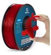 Geeetech 95A TPU Filament 1.75mm, Clear Red