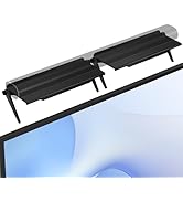 WALI Soundbar Mount, No Drilling TV Top Shelf Fits Most of Sound Bars, Adjustable Sound Bar Holde...