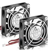 GDSTIME 2-Pack 24V 6015 60mm x 15mm Dual Ball Bearing Brushless DC Cooling Fan 2-Pin for CR-6 End...