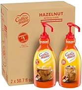 Nestle Coffee mate Coffee Creamer, Hazelnut, Concentrated Liquid Pump Bottle, Non Dairy, No Refri...