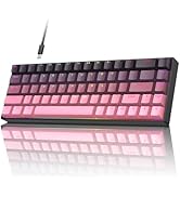 GEODMAER 65% Mechanical Gaming Keyboard, RGB Backlit Hot-swapping Gaming Keyboard, PBT Keycaps, N...