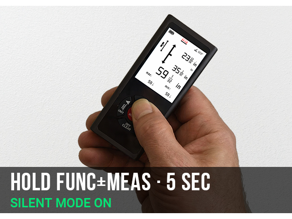 APP_M3P4_Hold FUNC and MEAS simultaneously for 5 seconds to activate silent mode