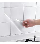 Clear Contact Paper Roll 17.7'' x 118'' Clear Glossy Self-Adhesive Film Cover Removable Protectiv...