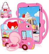 SAMONPOW for iPad A16 Case/10th Generation Case Pink Cute Dessert House iPad 11th Generation Case...
