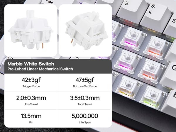 Galaxy68 Wireless Mechanical Keyboard in Aluminum with QMK/VIA Support