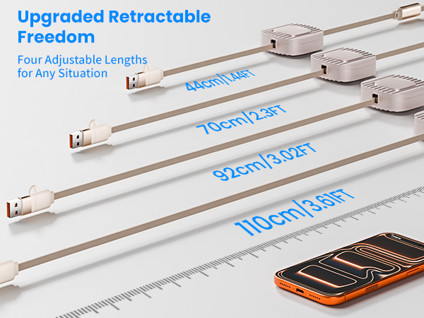 retractable chargers for multiple devices