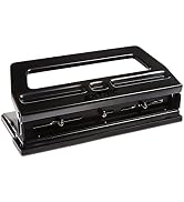 Heavy Duty 3 Hole Punch Heavy Duty Adjustable 3 Hole Punch 30 Sheet Capacity Hole Puncher Black M...