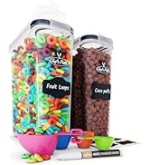 Chef's Path Silicone Storage Containers (Pack of 2 - 6 Liters) | Kitchen, Pantry | BPA Free | Cer...