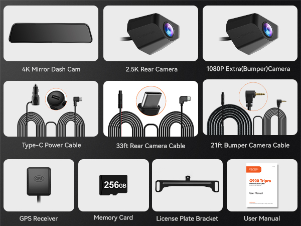 dash cam rear view mirror