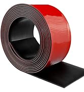Neoprene Rubber Strips Self Adhesive Solid Rubber Sheets, Rolls &amp; Strips for DIY Gaskets Crafts P...