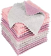 10 Pcs Kitchen Dish Cloths Set, Premiunm Bamboo Fiber Dishcloth Towels. Reusable and Absorbent Di...