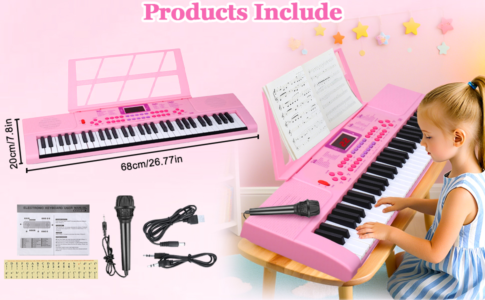 61 key piano keyboard