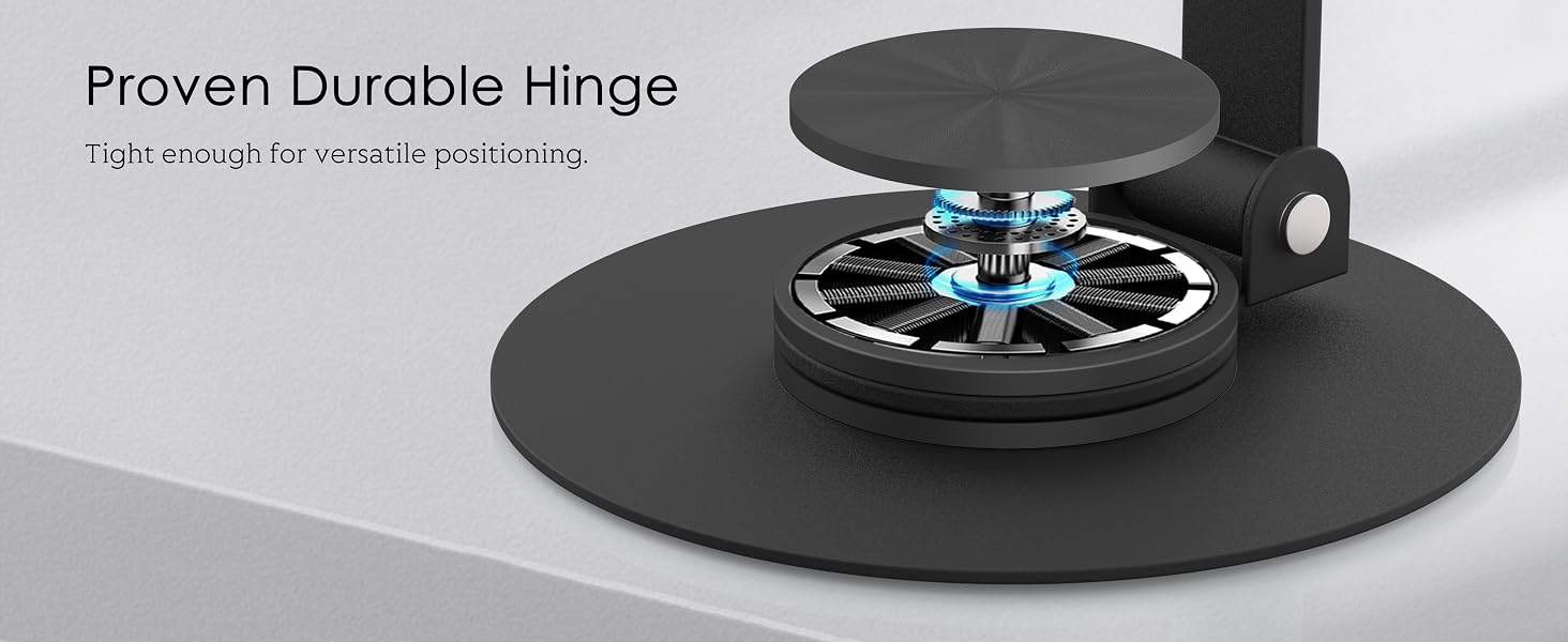 Proven Durable Hinges Tight enough for multiple positioning